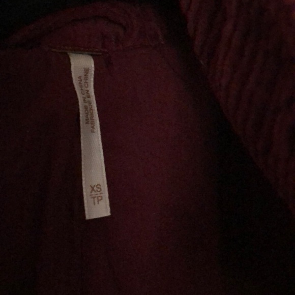 Free people  corduroy slouchy dolman jacket xs - Picture 10 of 11